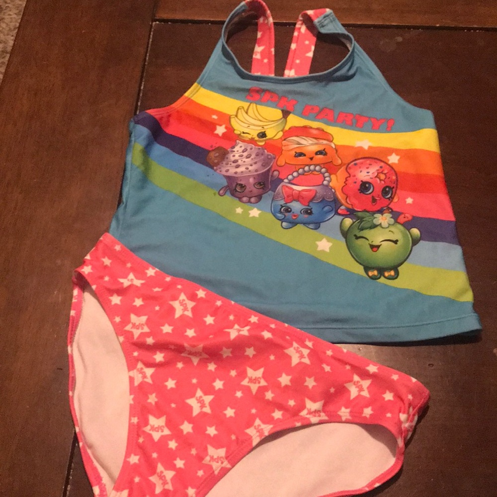 Shopkins girls swim suit size 10/12